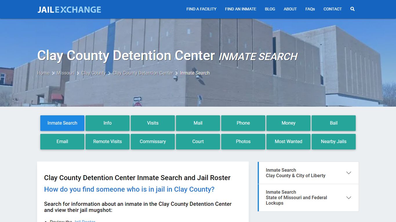 Clay County Detention Center Inmate Search - Jail Exchange
